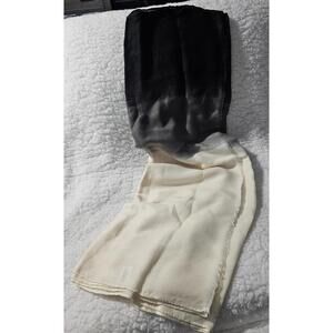 New Women's Summer & Rose Scarf Ombre Gray Ivory Beautiful Classic Style Fringe